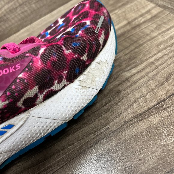 Brooks Adrenaline GTS 22 Pink Leopard Womens US Size 10 EUR 42 Running Shoes - Picture 12 of 15